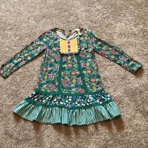 Matilda Jane green floral girls size 6 dress